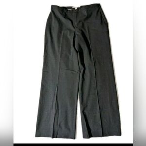 Allegory Gray Stretch Wide Leg Trousers Dress Pants Size 14 Career Minimalist